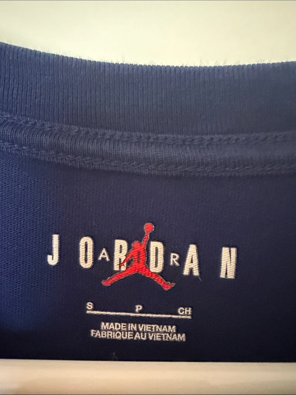 Jordan Deep Blue Tee with Subtle Jumpman